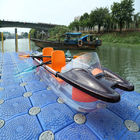 Driftsun Touring Şeffaf Plastik Kayık 2 Kişilik Nehir Balıkçılığı için Çift Koltuk