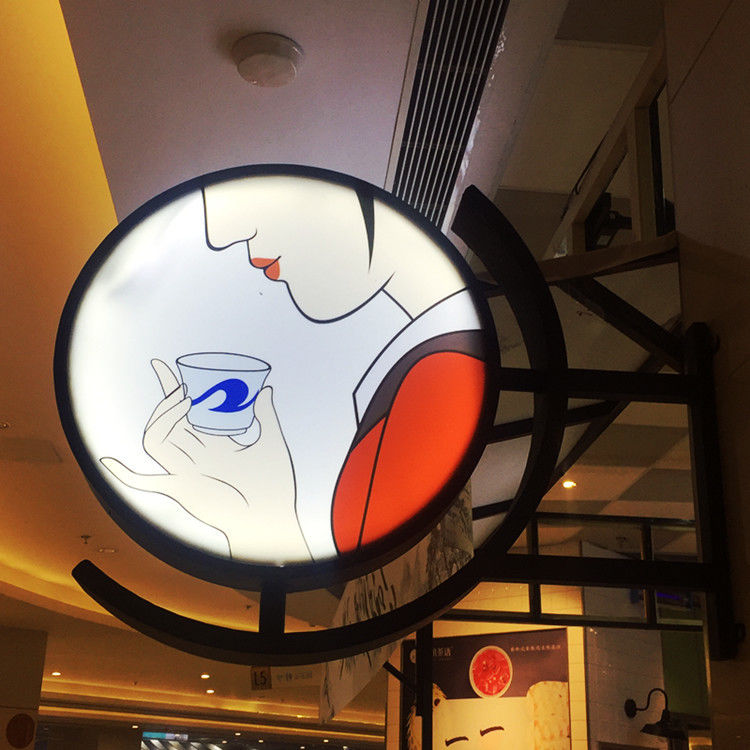 Çift Taraflı Açıkhava Reklamcılığı Led Işık Kutusu Özel Renk